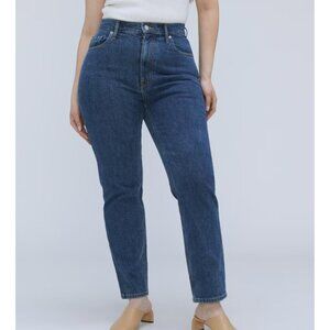 Everlane Curvy 90's Cheeky Straight Ankle Jean Size Womens 31Button Fly Organic